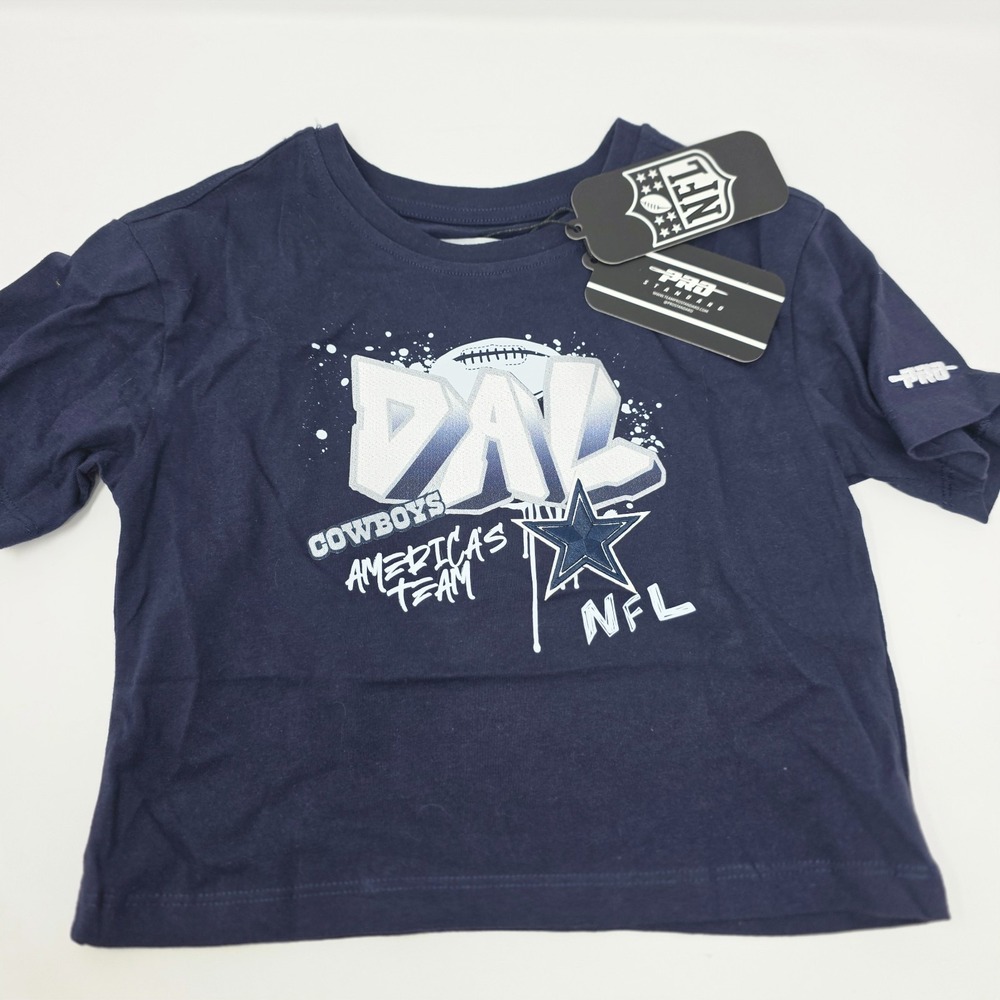 Pro Standard T-Shirt Boys 6 Navy Blue Dallas Cowboys America's Fan NFL Logo NWT